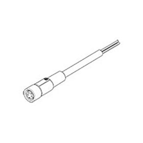   Metal Work M8 4 tűs csatlakozó L=5m-es kábellel, egyenes kivitel, anya