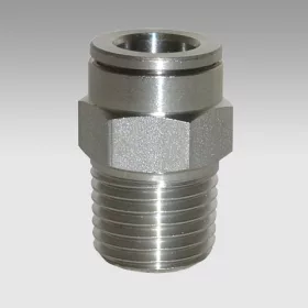   Metal Work Pneumatika rozsdamentes egyenes kúpos csatlakozó XR1/C 6 1/4" - AISI 316L