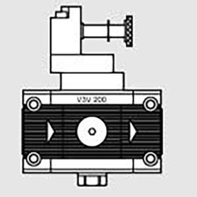   Metal Work Bekapcsoló szelep segédlevegős elektropneumatikus V3V CNOMO 200 3/8