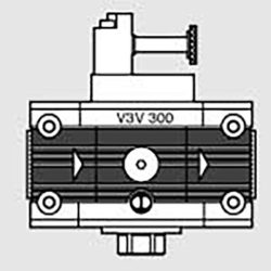 Bekapcsoló szelep elektropneumatikus V3V  CNOMO 300 1/2