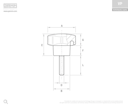 Gamm Marokcsavar VP/50 M8X15