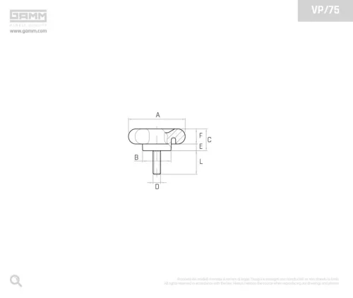 Gamm Marokcsavar VP/75 M12X60