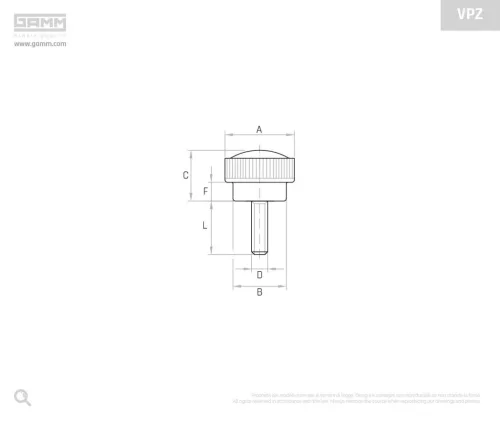 Gamm Marokcsavar VPZ/22 M6X15