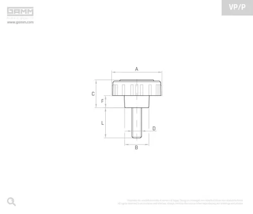 Gamm Marokcsavar VP/40/P M8X25