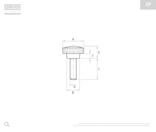 Gamm Marokcsavar ZP/26 M6X15