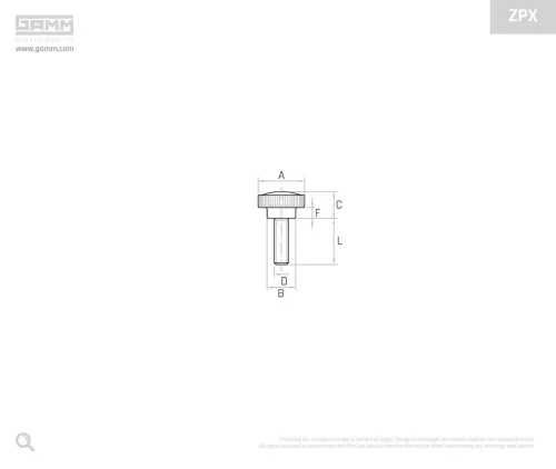 Gamm Marokcsavar ZPX/26 M6X20