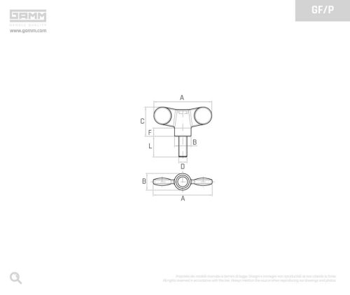 Gamm Szárnyas csavar GFX/70/P M10X30