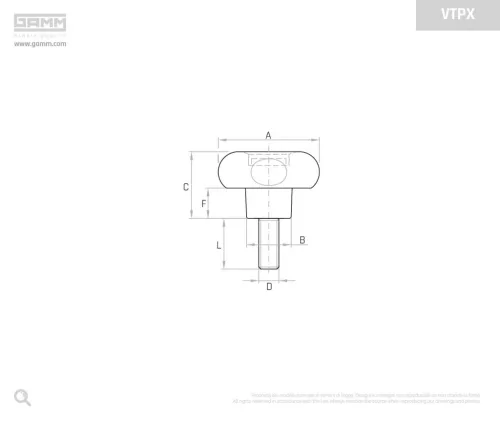 Gamm Marokcsavar VTPX/40 M8X30