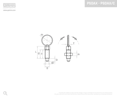 Gamm Pozícionáló csap PSDAX/24/C M10