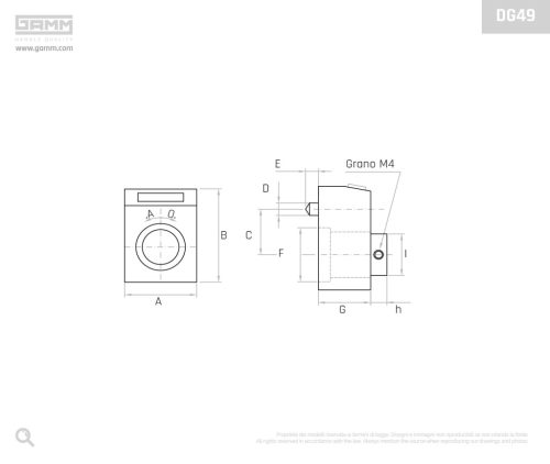 Gamm Fordulat számláló DG49-1,5-0-20-B fekete
