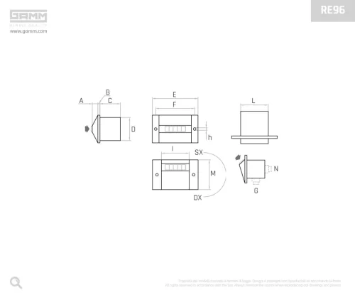 Gamm Méter számláló RE96-3,5-0-B-N-F