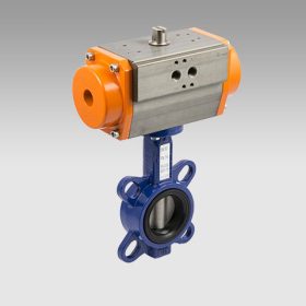   Metal Work "Pillangószelep 4"" DN100 egyszeresműködésű forgatóművel"